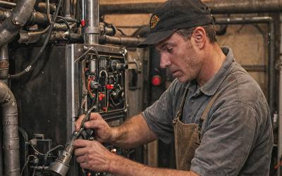 Professional furnace cleaning and maintenance service